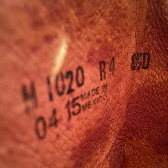 Men's LUCCHESE M1020R4 LUCCHESE LONE STAR CALFSKIN BLACK 8.5D - Picture 9 of 16